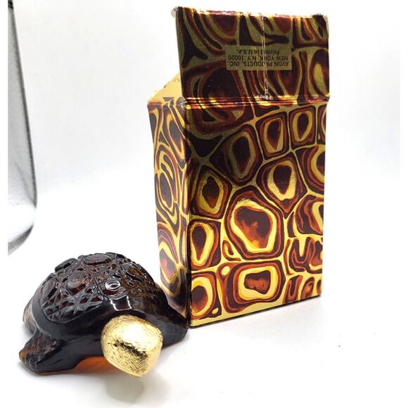 Vintage Avon Treasure Turtle Unforgettable Cologne - New in a box - Picture 1 of 2